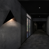 Design wandlamp met LED in metalen driehoek Loft
