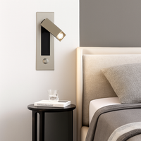 Design wandlamp leeslamp LED vierkant Reading