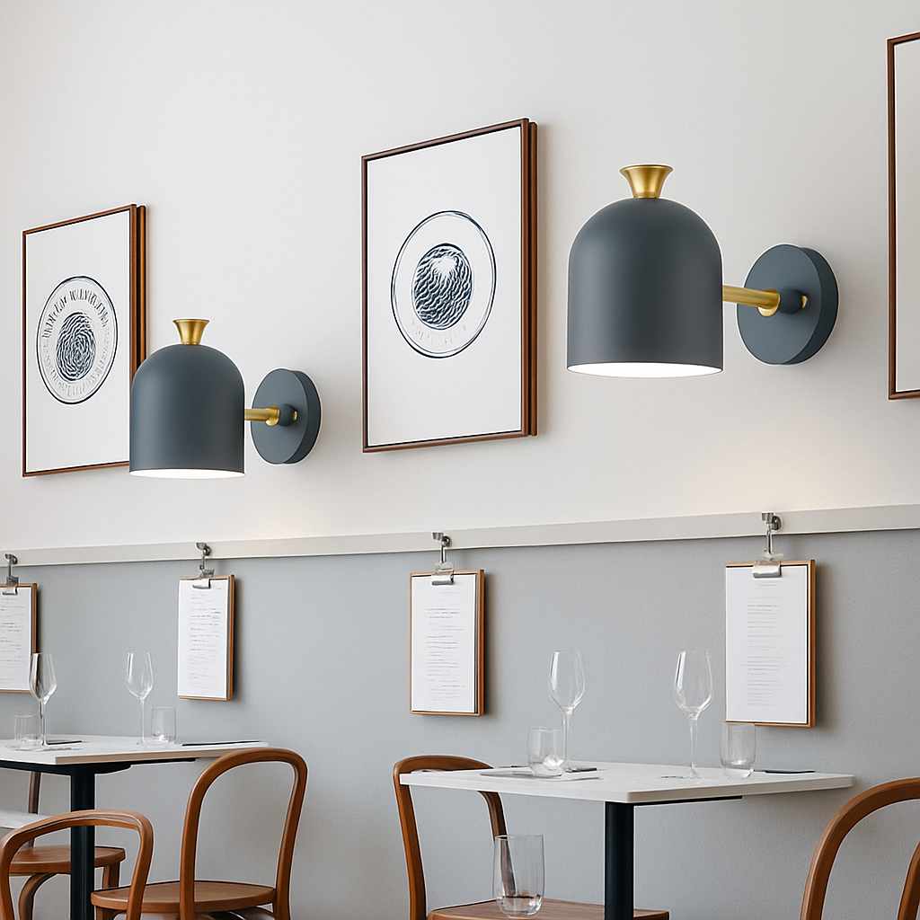 Wandlamp LED met ronde verstelbare kap in Deco kleur