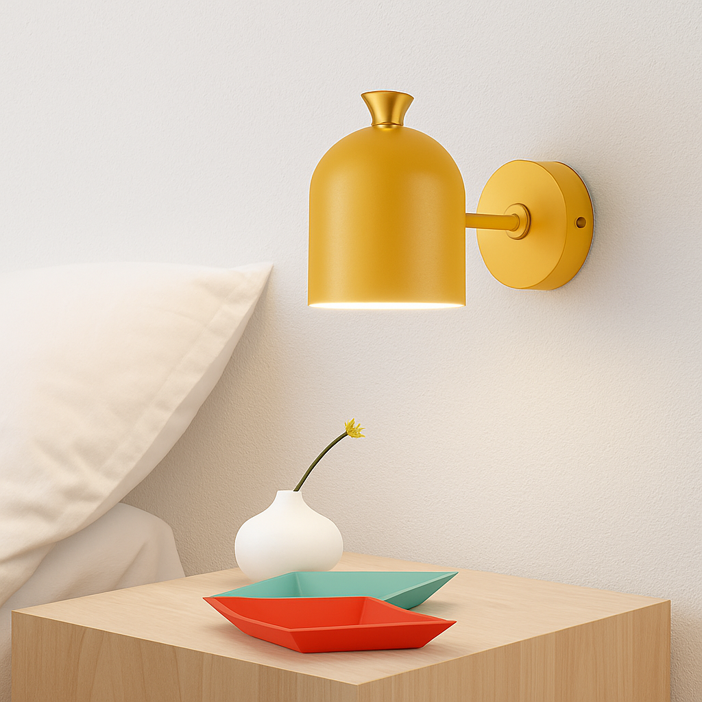 Wandlamp LED met ronde verstelbare kap in Deco kleur