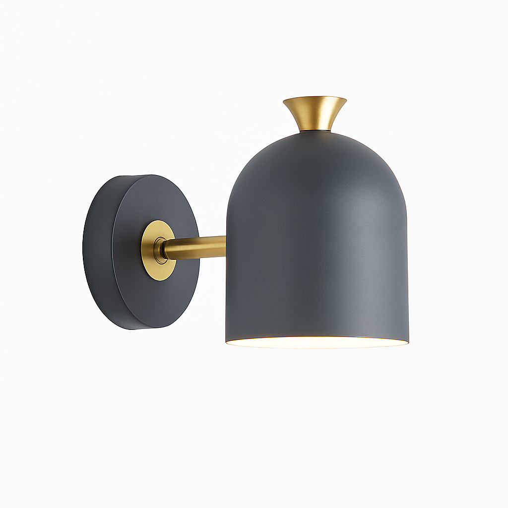 Wandlamp LED met ronde verstelbare kap in Deco kleur