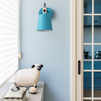 Wandlamp LED van hout en metaal Nordic