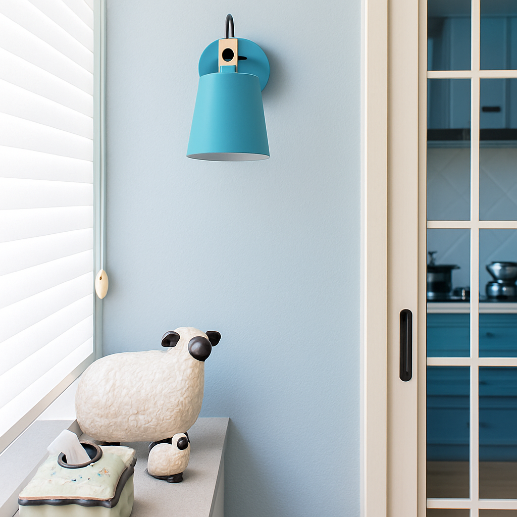 Wandlamp LED van hout en metaal Nordic