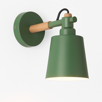 Wandlamp LED van hout en metaal Nordic