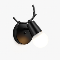 LED wandlamp in de vorm van een hert van hout Novelty