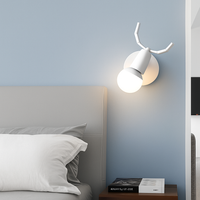 LED wandlamp in de vorm van een hert van hout Novelty