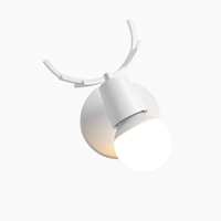 LED wandlamp in de vorm van een hert van hout Novelty