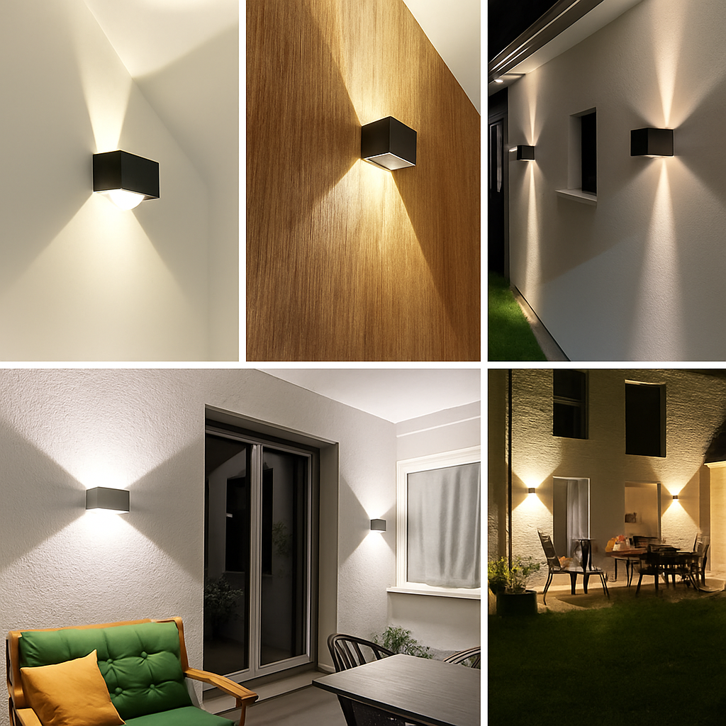LED wandlamp omhoog en omlaag waterdicht IP65