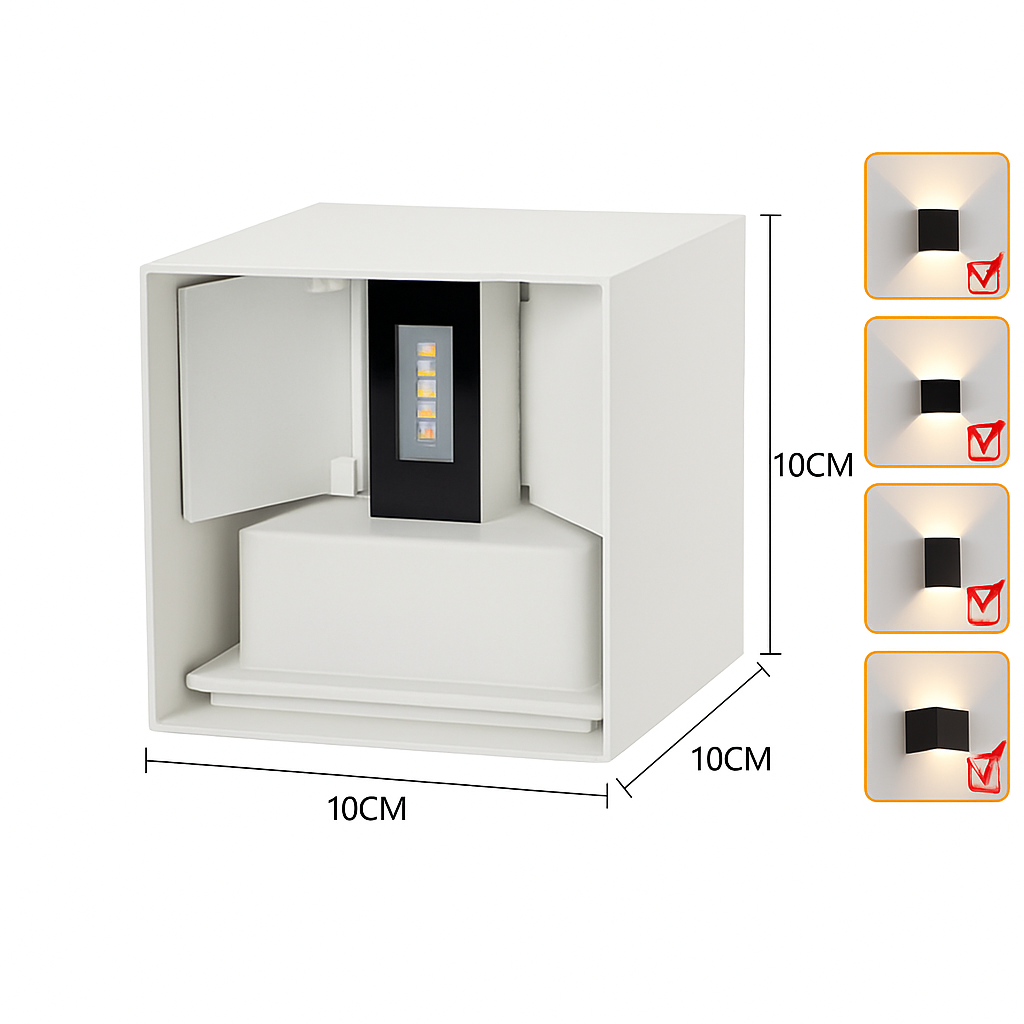 LED wandlamp omhoog en omlaag waterdicht IP65