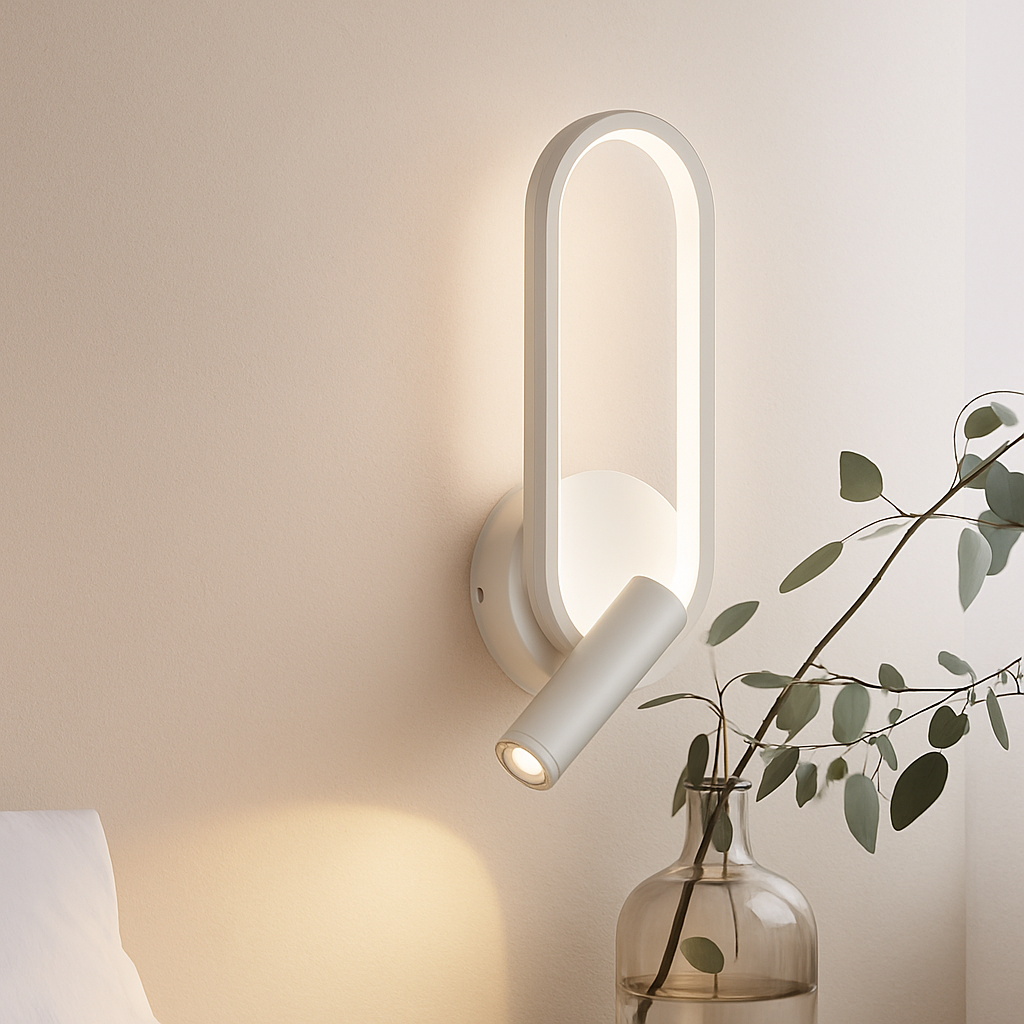 LED Wandlamp Leeslamp voor Slaapkamer Hotel Hoofdbord Nacht Boeklamp Rotatie Nachtkastje met Binnen LED Boeklicht 90-260V