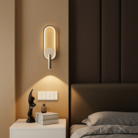LED Wandlamp Leeslamp voor Slaapkamer Hotel Hoofdbord Nacht Boeklamp Rotatie Nachtkastje met Binnen LED Boeklicht 90-260V