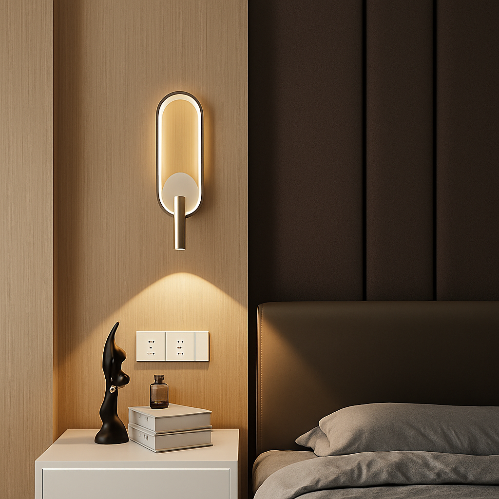 LED Wandlamp Leeslamp voor Slaapkamer Hotel Hoofdbord Nacht Boeklamp Rotatie Nachtkastje met Binnen LED Boeklicht 90-260V