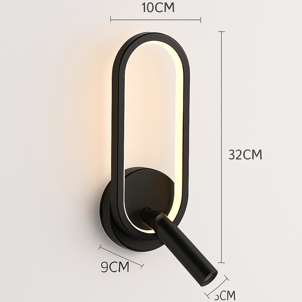 LED Wandlamp Leeslamp voor Slaapkamer Hotel Hoofdbord Nacht Boeklamp Rotatie Nachtkastje met Binnen LED Boeklicht 90-260V
