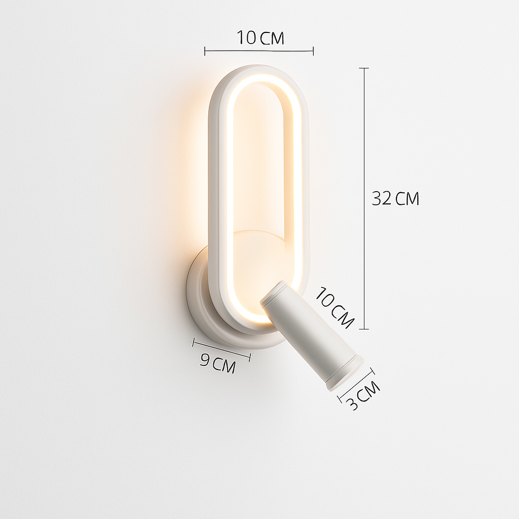 LED Wandlamp Leeslamp voor Slaapkamer Hotel Hoofdbord Nacht Boeklamp Rotatie Nachtkastje met Binnen LED Boeklicht 90-260V