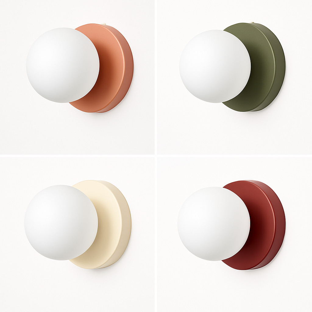 Creatieve LED Wandlamp Macaron 10/12cm