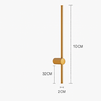 Minimalistische LED Wandlamp Lang