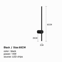 Minimalistische LED Wandlamp Lang