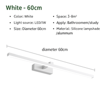 moderne LED wandlamp drie kleuren verlichting aluminium voor make-up