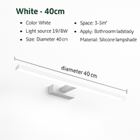 moderne LED wandlamp drie kleuren verlichting aluminium voor make-up
