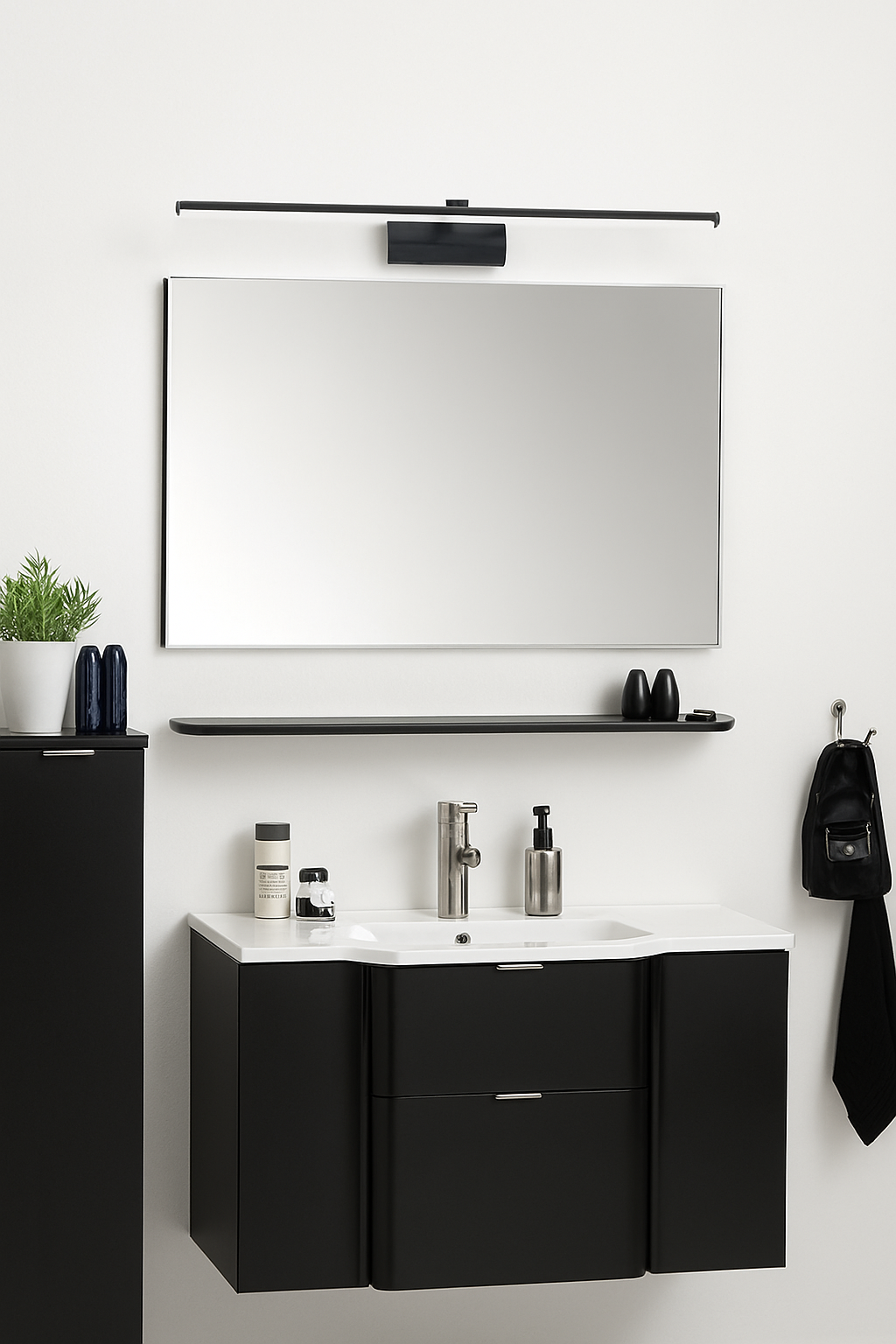 moderne LED wandlamp drie kleuren verlichting aluminium voor make-up