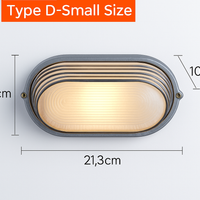 Buiten LED Wandlamp E27 Industrieel Vintage IP65 Waterdicht Glas