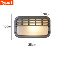 Buiten LED Wandlamp E27 Industrieel Vintage IP65 Waterdicht Glas