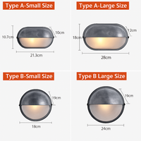 Buiten LED Wandlamp E27 Industrieel Vintage IP65 Waterdicht Glas