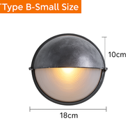 Buiten LED Wandlamp E27 Industrieel Vintage IP65 Waterdicht Glas