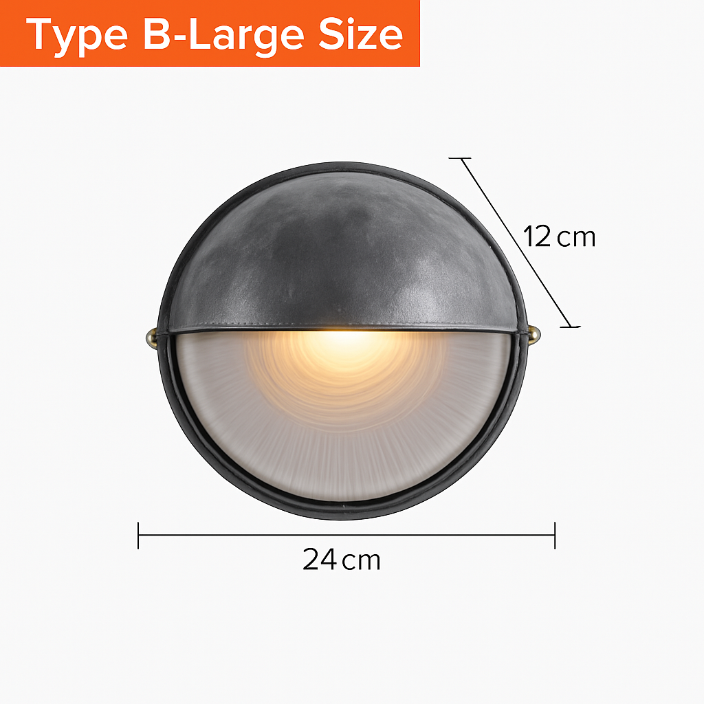 Buiten LED Wandlamp E27 Industrieel Vintage IP65 Waterdicht Glas
