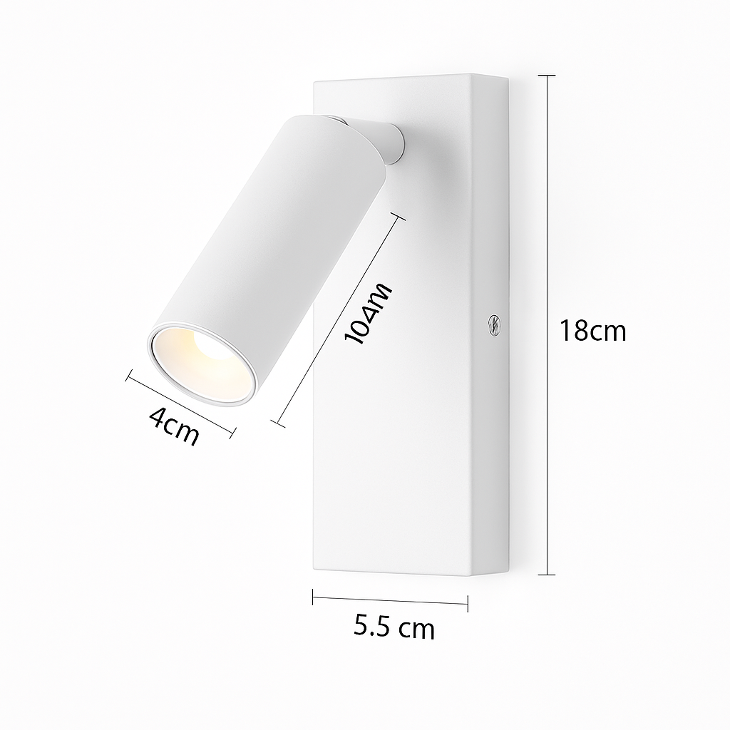 moderne draaibare LED wandlamp voor lezen