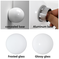 moderne wandlamp van wit glas voor diverse ruimtes