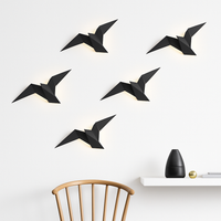 Moderne LED wandlamp vogel in origami stijl Naila