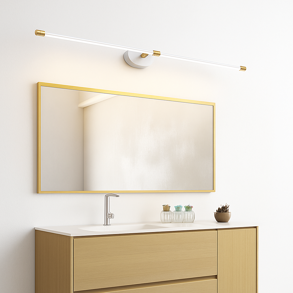 Moderne LED wandlamp voor grote spiegel Aleena