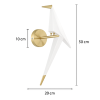 Moderne wandlamp design vogel Bird