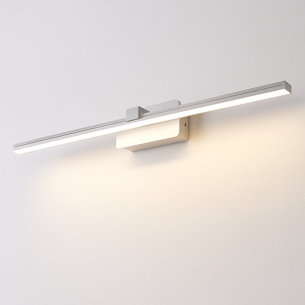 Wandlamp voor spiegel badkamer aluminium staaf