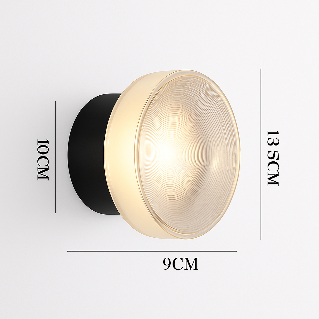 Moderne ronde wandlamp LED glas wandlamp woonkamer gang slaapkamer badkamer huisdecoratie binnenverlichting