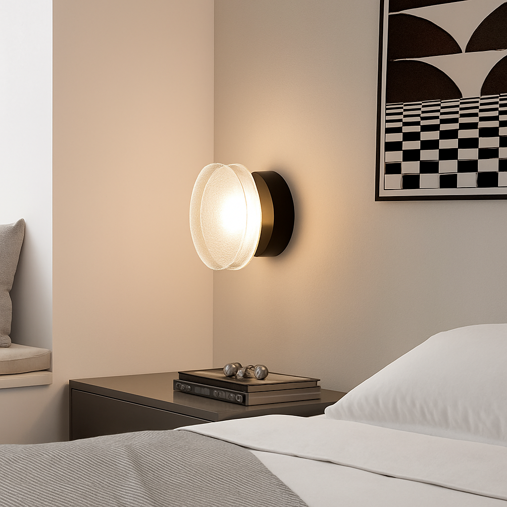 Moderne ronde wandlamp LED glas wandlamp woonkamer gang slaapkamer badkamer huisdecoratie binnenverlichting