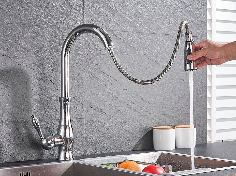 Aquivra | Uittrekbare Keukenkranen – Elegante en Flexibele Ontwerp