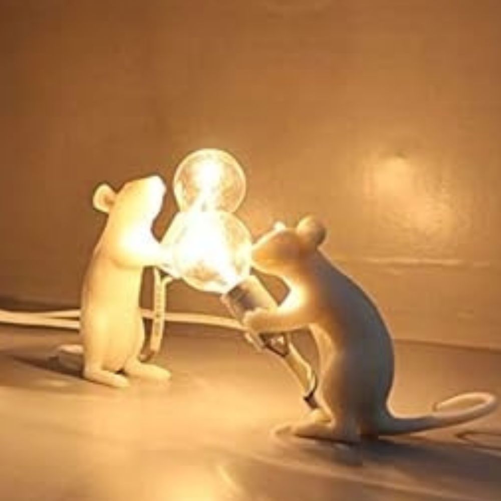 Muizenlamp in Artistieke Hars