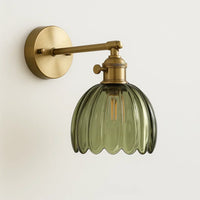 Skanto | Retro Wandlamp met Tulpen Glazen Schaduw | Vintage Stijl