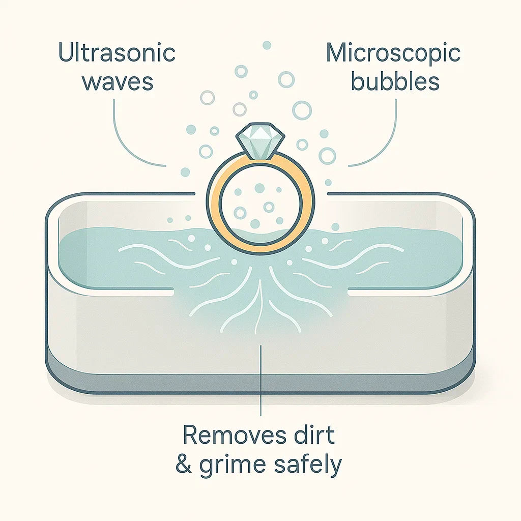 Ultrasoon Reinigingsapparaat | Zacht, Efficiënt & Veelzijdig voor Sieraden, Brillen, Horloges en Protheses