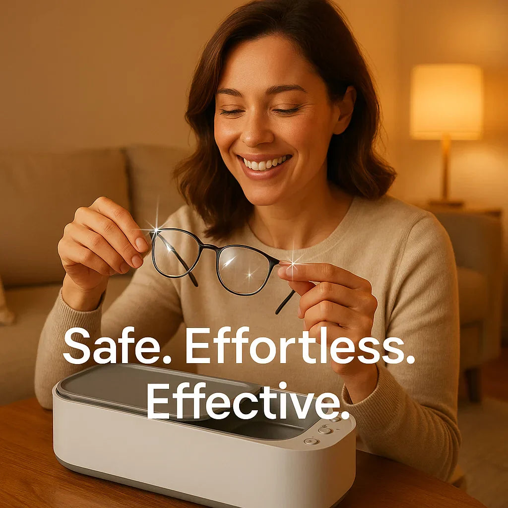 Ultrasoon Reinigingsapparaat | Zacht, Efficiënt & Veelzijdig voor Sieraden, Brillen, Horloges en Protheses