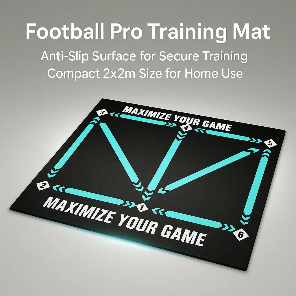 Voetbal Pro Trainingsmat | Antislip, 2x2m Ruimte voor Vaardigheidsverbetering en Thuistraining