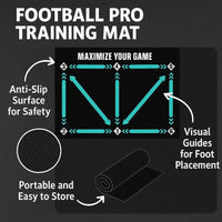 Voetbal Pro Trainingsmat | Antislip, 2x2m Ruimte voor Vaardigheidsverbetering en Thuistraining