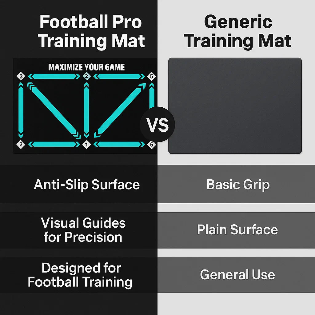 Voetbal Pro Trainingsmat | Antislip, 2x2m Ruimte voor Vaardigheidsverbetering en Thuistraining