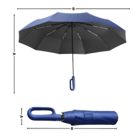 Windbestendige Paraplu Met Automatische Sluiting