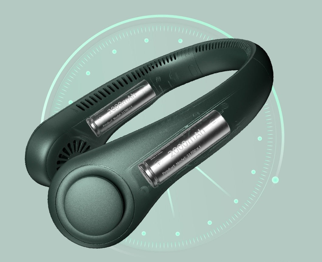 Draagbare 360° Nekventilator voor Koele Comfort
