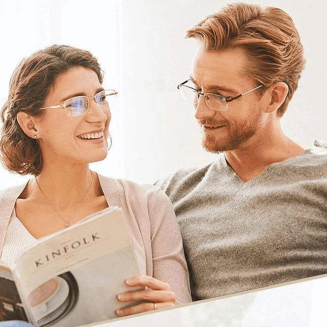 Titanium Progressieve Ver- en Nabijzicht Dual-Use Leesbril