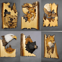 Dieren Houtsnijwerk Wanddecoratie
