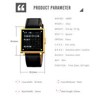 LexoTime - Unisex Tekstuele Horloge